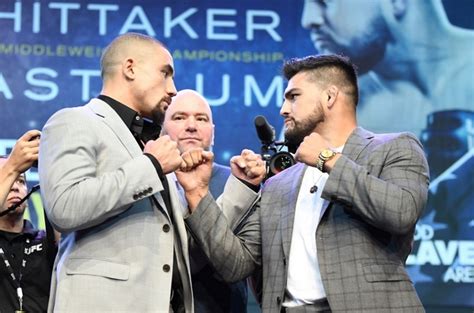 Watch them and the rest of the fighters competing tomorrow night hit the scales on friday morning in las vegas. Gastelum vs. Whittaker, info a live výsledky | Top-Fight.cz