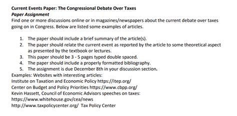 Solved Current Events Paper The Congressional Debate Ove