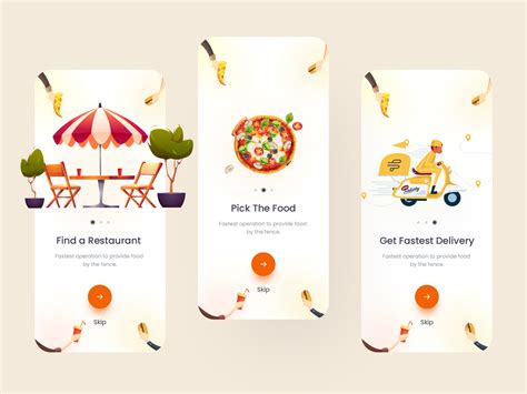 Foodko Food Delivery App Onboarding Screens By Muhammad Shofiuddoula