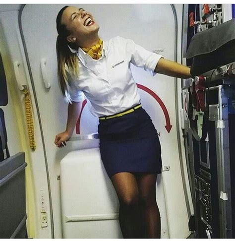 Pin By Peter Odonnell On Flight Attendants Fly Girl High Waisted