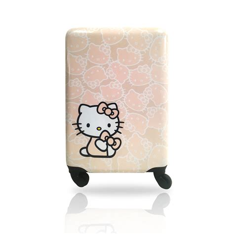 Hello Kitty Hard Sided Tween Spinner Luggage 20 Inches Carry On Travel