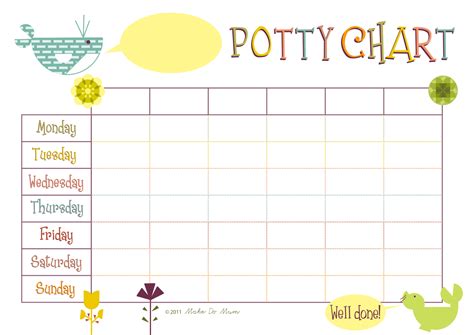 Free Printable Potty Chart Potty Chart Printable Potty Chart Reward