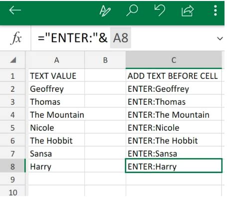 How To Add Text In Excel Excelchat Excelchat