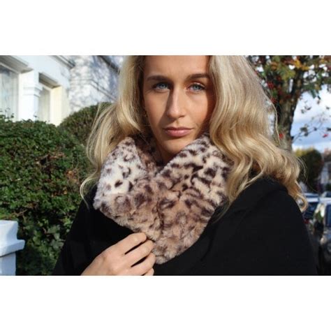 Fake Fur Brown Scarf Sc84brown Scarvesgloves And Hats From