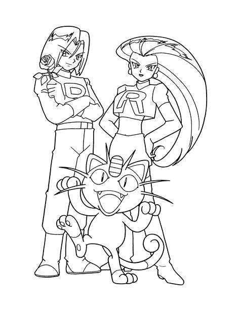 Free pokemon coloring pages for you to color in. Pokemon Coloring Pages Team Rocket - Coloring Home