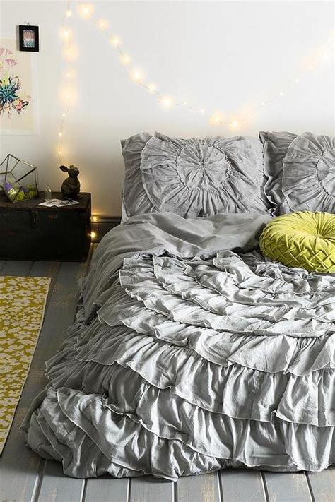 It is no secret that millennial turn to the internet for every little thing. Gray Ruffle Medallion Reversible Duvet Cover