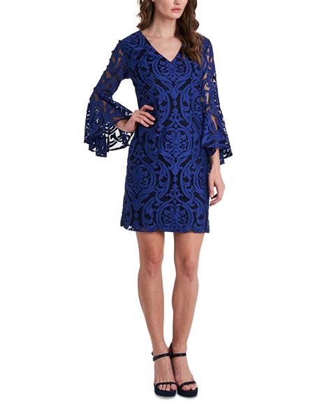 Msk Lace Bell Sleeve Dress And Reviews Dresses Women Macys