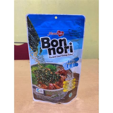 Jual MAMASUKA BON NORI 60 GRAM RASA EBI Shopee Indonesia