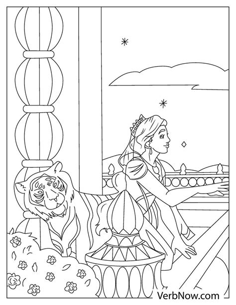 Free Princess Jasmin Coloring Pages And Book For Download Printable Verbnow