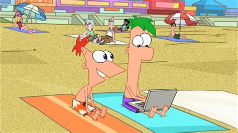 Image Researching Atlantis At The Beach Phineas And Ferb Wiki