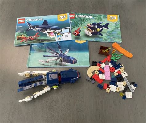 Lego Creator Deep Sea Creatures 31088 3 In 1 Shark Squid And Angler