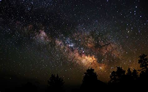 Bilder Stern Milchstraße Kosmos Himmel Nacht 1920x1200