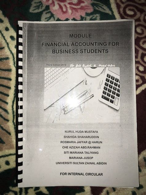 Module Financial Accounting For Business Students Hobbies And Toys