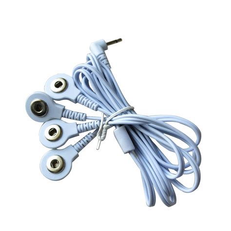 Buy 20pcspack Healthcare Electrode Lead Wires Connecting Cables With 4 Buttons