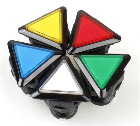 Triangle Led Illuminated Arcade Buttons 10 Pack — Pmd Way
