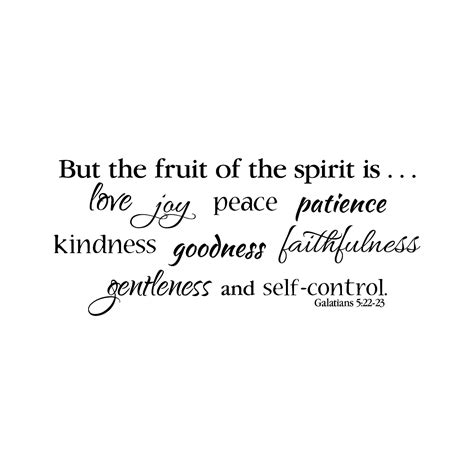 Galatians 522 Fruit Of The Spirit Love Joy Peace Patience