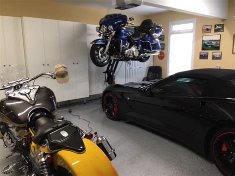 Garage Lift For Motorcycle Storage Dandk Organizer