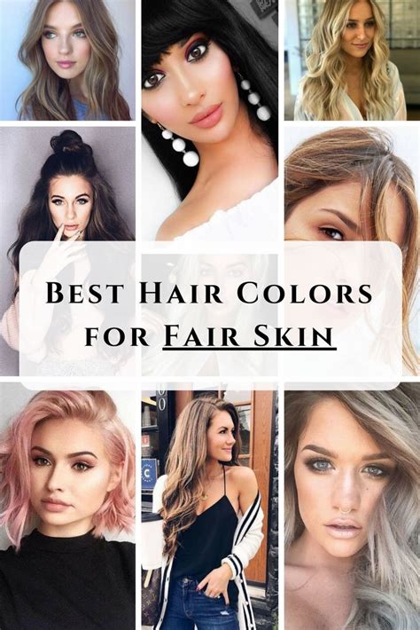 7 Hair Color Ideas And 35 Examples For Fair Skin Light And Dark