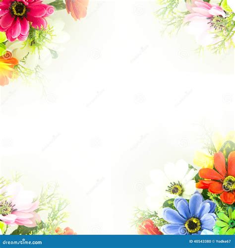 Flower Background Fake Flowers Stock Illustration Illustration Of