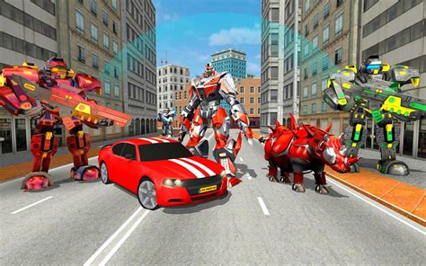 Futuristic Car Robot Transformer Rhino Robot Games Apk For Android Download