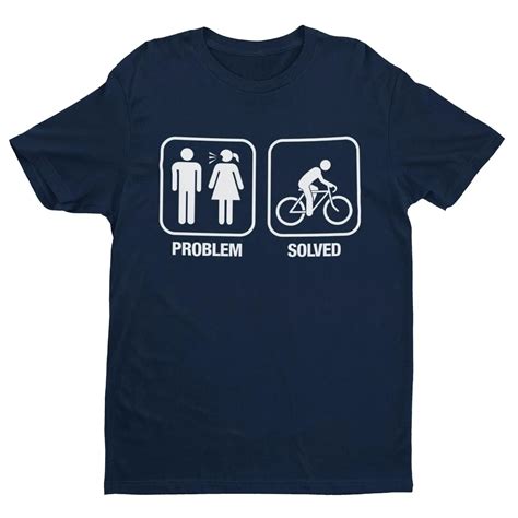 funny cycling t shirt problem solved nagging wife girlfriend cyclist t idea