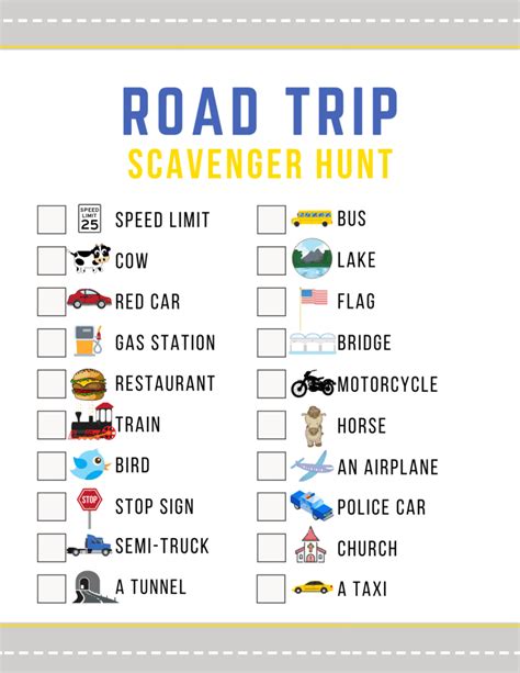 For this trip, i plan to stick the scavenger hunts on a clipboard with a pencil. Road Trip Scavenger Hunt | The Mom Friend