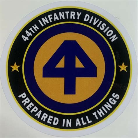 Us Army 44th Infantry Division Prepared In All Things Sticker