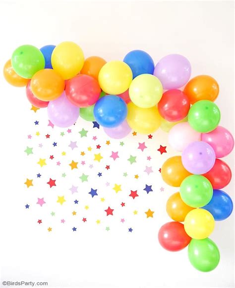 How To Diy A Balloon Garland Party Ideas Party Printables Blog