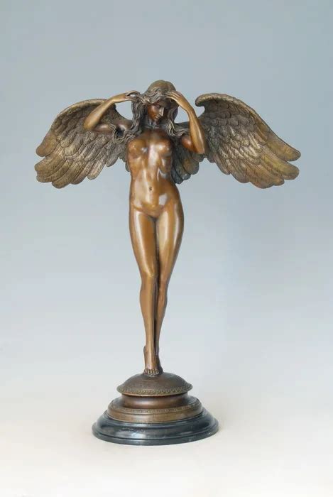 Atlie Bronzes Classique Mythologie Occidentale Sculpture Ange Bronze Statues Antiques Sculptures