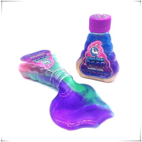 Amazon Hot Sale Super Cool Colorful Unicorn Poop Slime Toythinking