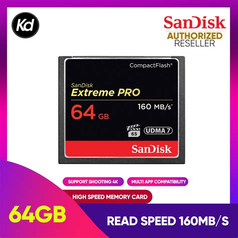 Ori Sandisk Malaysia Sandisk Extreme Pro 64gb 160mbs Compactflash