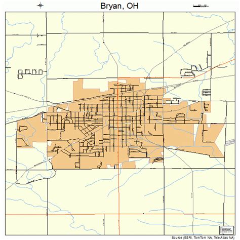 Bryan Ohio Street Map 3909792