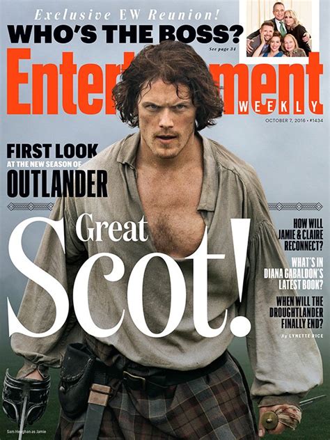 New Interview And Cover Shot Of Sam Heughan From Entertainment Weekly