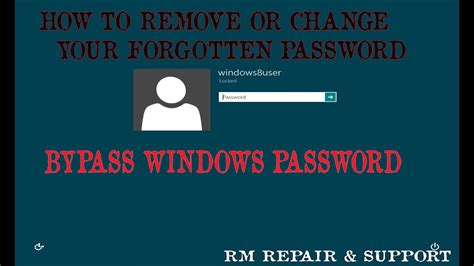 How To Change Or Remove You Forgotten Passwordbypass Windows Password