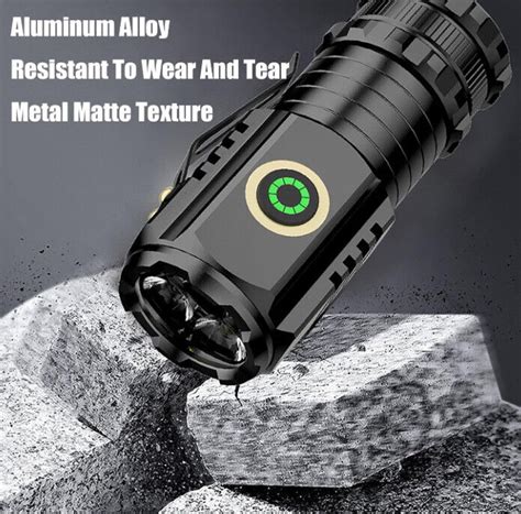 Blitron Flashlight Magnetic Rechargeable Super Bright Emergency