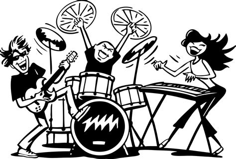 Free Band Clipart Black And White Download Free Band Clipart Black And
