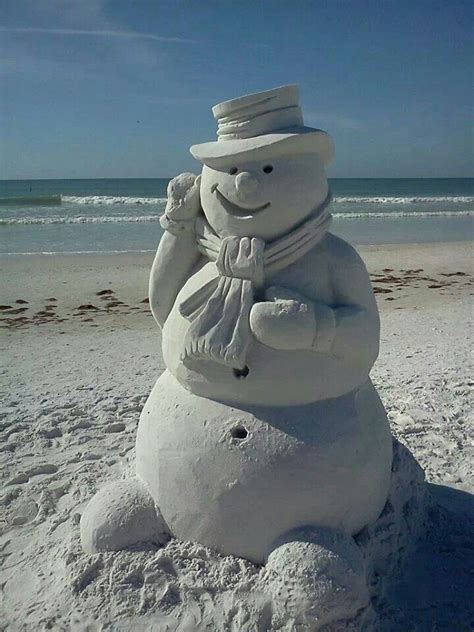 Happy Holidays From Clearwater Beach Florida Sand Sculptures Sand