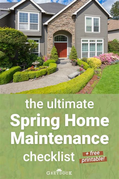 The Ultimate Spring Home Maintenance Checklist Free Printable