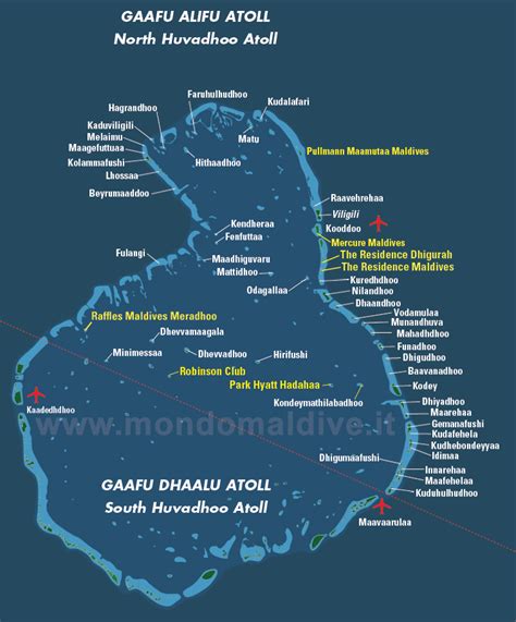 Mappa Di Gaafu Alifu Mondomaldive