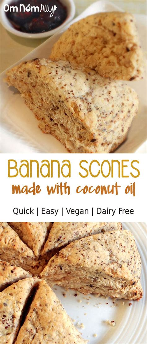 Quick Easy Vegan Banana Scones Recipe Quick Easy Vegan Banana