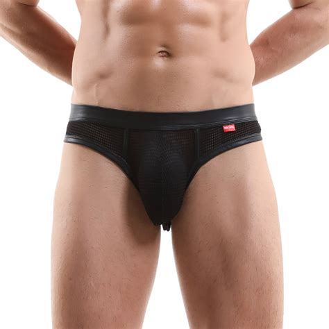 Mens Sexy Underwear Mesh After Empty Breathable Comfort Pants Sexy Underpants