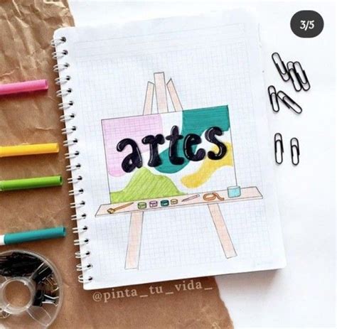 40 Portadas De Artes Diseños Bonitos Ideas Y Dibujos Fáciles