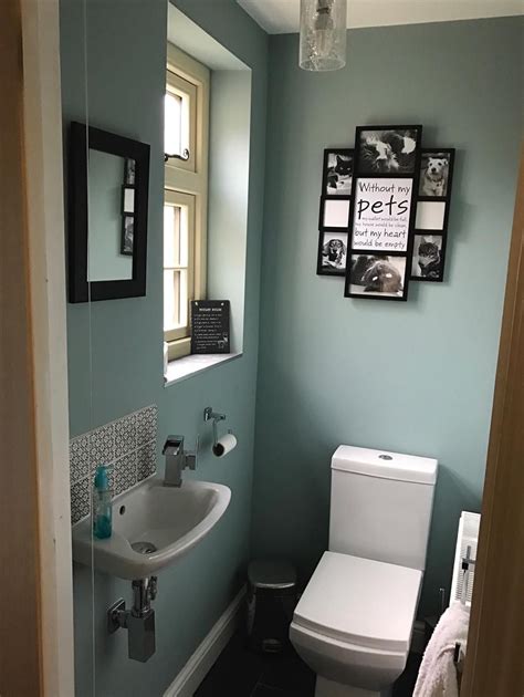 This Elegant Bathroom Has Been Painted With Farrow And Ball Dix Blue The