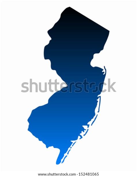 Map New Jersey vector de stock libre de regalías 152481065