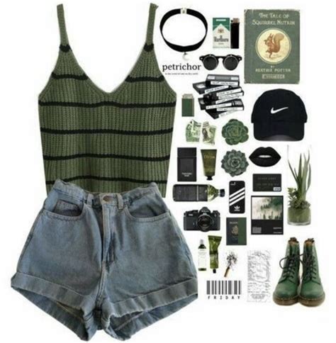 Pin By 𝐒𝐔𝐍𝐍𝐘 On Green Fashion Hipster Outfits Clothes
