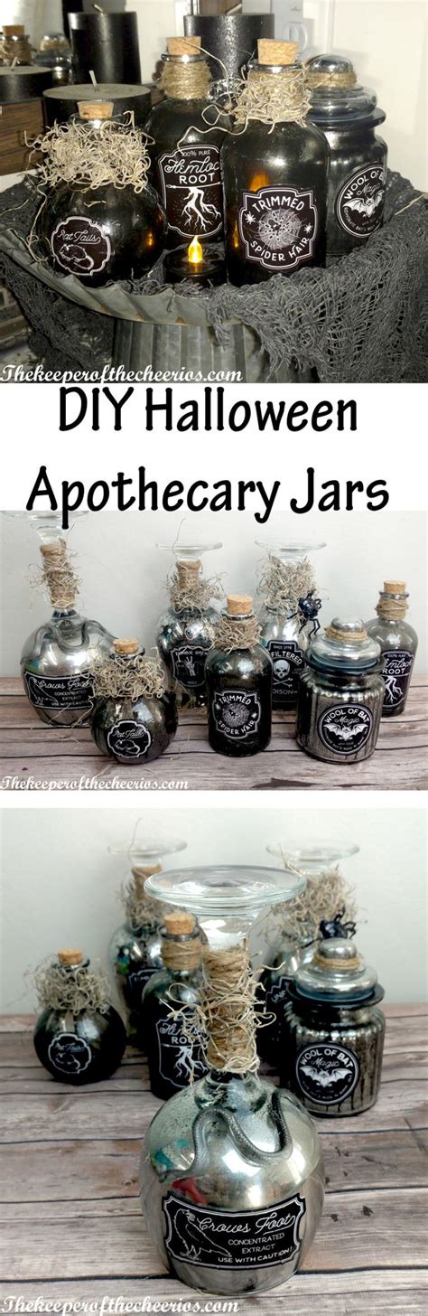 Diy Halloween Apothecary Jars Halloween Apothecary Jars Halloween