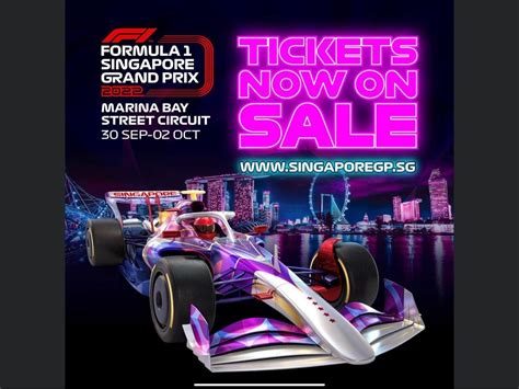 F1 Singapore Gp Padang Grandstand Race Day Tickets Sunday Tickets