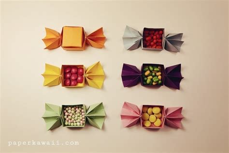 Origami Candy Shaped Box Tutorial · How To Fold An Origami ...