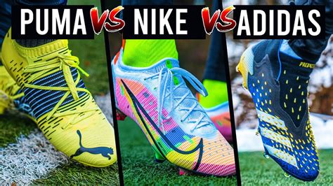 Nike Vs Adidas Vs Puma Fußballschuh Battle Youtube