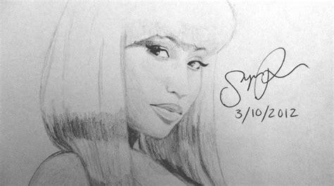 Nicki Minaj Drawing By Sinjinphom On Deviantart Nicki Minaj Drawing